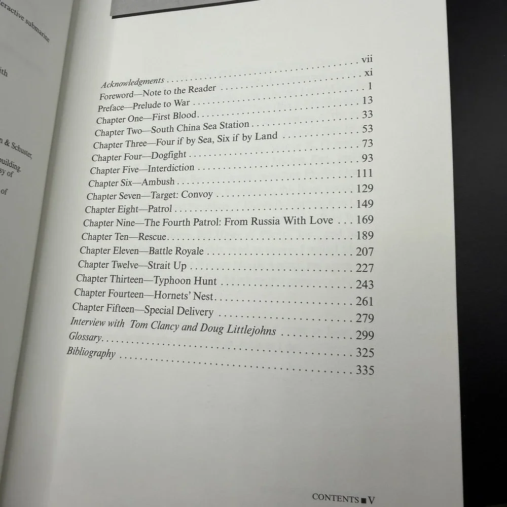 SSN Strategies Of Submarine Warfare Book By Tom Clancy